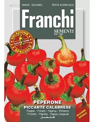 Franchi sementi zaden Peper Peperone Piccante Calabrese - afbeelding 1