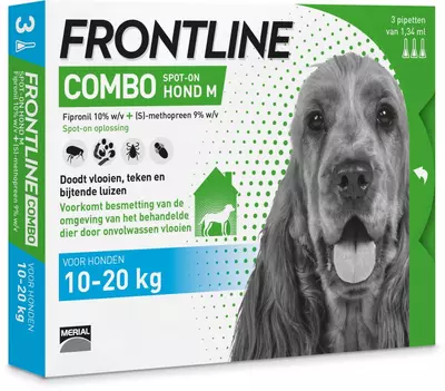 frontline combo spot-on hond m 10-20kg 3 pip