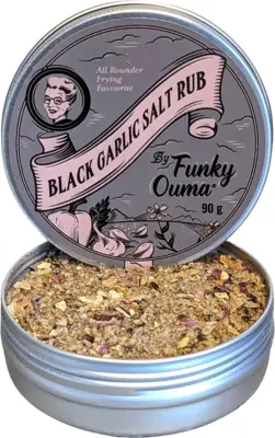 Funky Ouma Black garlic salt travel tin 90g - afbeelding 2