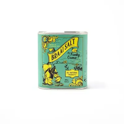 Funky Ouma Braai salt tin 300g - afbeelding 1