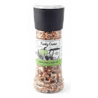 Funky Ouma Himalayan and herb salt grinder 290g