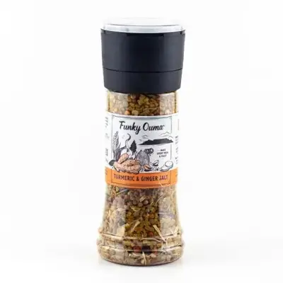 Funky Ouma Turmeric and ginger salt grinder 280g