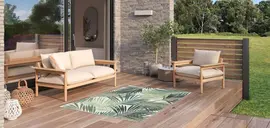 Garden Impressions buitenkleed naturalis 200x290cm palm leaf green - afbeelding 5