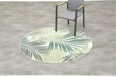 Garden Impressions buitenkleed naturalis palm leaf 160cm green - afbeelding 4