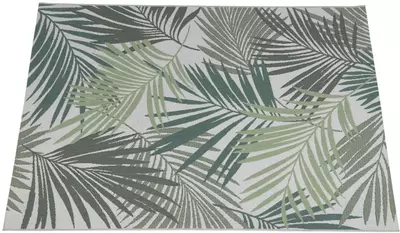 Garden Impressions buitenkleed naturalis palm leaf 200x290cm green