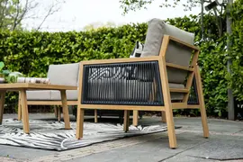 Garden Impressions stoel-bank loungeset decala teak look - afbeelding 16