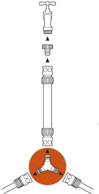 Gardena 3-wegstuk zb