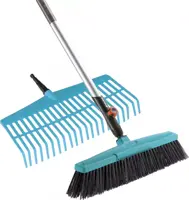 Gardena Combisystem gazonhark + bezem + steel - afbeelding 1