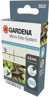 Gardena Micro Drip Systeem T-stuk 4,6 mm (3/16") - afbeelding 2