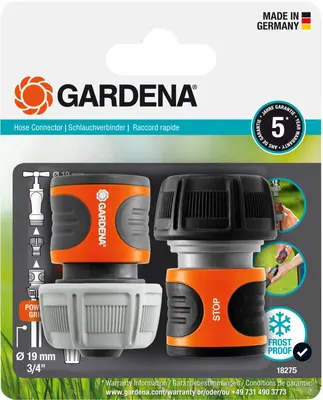 Gardena Slang aansluitset 19mm (3/4) - afbeelding 1