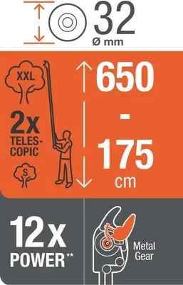 Gardena StarCut Pro L – Telescopische Takkenschaar voor Hoog Snoeiwerk - afbeelding 14