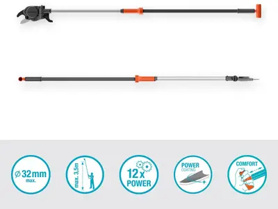 Gardena Takkenschaar StarCut Pro S – 160 cm, snijdiameter 32 mm - afbeelding 2