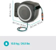 Gardena Wandslangenbox 25 rollup m/l wit - afbeelding 8