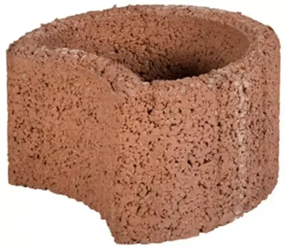 Gardenlux Beplantingselementen Moonflor Bruin Ø 35x20 cm - afbeelding 1