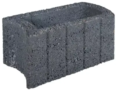 Gardenlux Beplantingselementen Ovalflor Zwart 40x21x20 cm - afbeelding 1