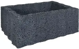 Gardenlux Beplantingselementen Ridgeflor Groot Zwart 60x40x25 cm - afbeelding 1