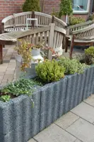 Gardenlux Beplantingselementen Ridgeflor Middel Zwart 40x30x25 cm - afbeelding 2