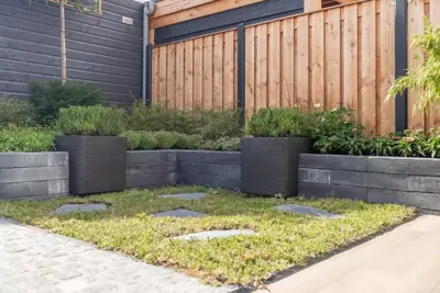 Gardenlux Betonbiels Zwart 100x20x12 cm - afbeelding 4
