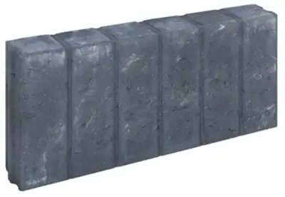 Gardenlux Blokjes Palissadebanden Vierkant Zwart 8x25x50 cm - afbeelding 1