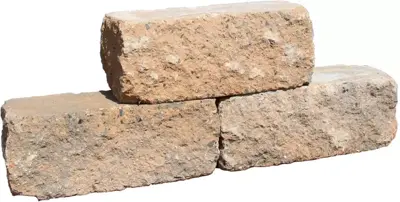 Gardenlux Cliff Walling Getrommeld Bruin/Zwart 30x12x12 cm - afbeelding 1