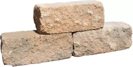 Gardenlux Cliff Walling Getrommeld Bruin/Zwart 30x12x12 cm - afbeelding 1