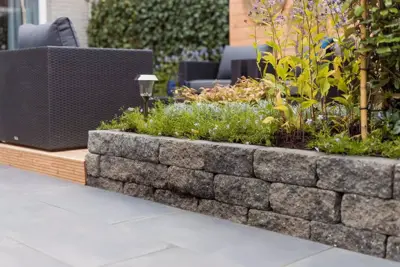 Gardenlux Cliff Walling Getrommeld Grijs/Zwart 30x12x12 cm - afbeelding 4