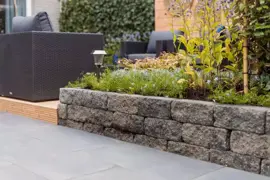 Gardenlux Cliff Walling Getrommeld Grijs/Zwart 30x12x12 cm - afbeelding 4