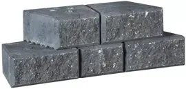Gardenlux Crack & Stack Zwart 15/23x20x10 cm - afbeelding 1