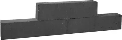 Gardenlux Forto Walling Zwart 60x10x10 cm - afbeelding 1