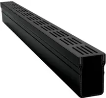Gardenlux Garden Drain Designgoot Zwart aluminium 100x6,5x10 cm - afbeelding 1