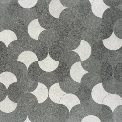 Gardenlux Gecoate Tegels Betonique  Stone Decor Dark  60x60x4 cm - afbeelding 1