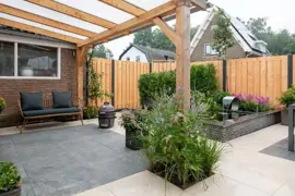 Gardenlux Gecoate Tegels Designo Flamed Terra 60x60x3 cm - afbeelding 3