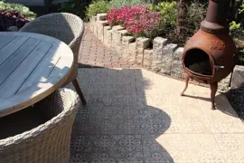 Gardenlux Gecoate Tegels Designo Mosaic Brown 60x60x3 cm - afbeelding 2