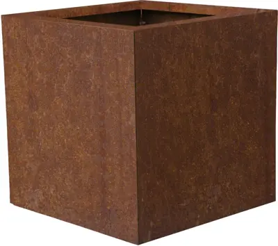Gardenlux GL Bloembakken Cortenstaal 60x60x60 cm - afbeelding 1
