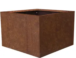 Gardenlux GL Bloembakken Cortenstaal 90x90x60 cm - afbeelding 1