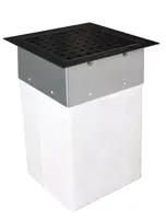 Gardenlux Infiltratie put rooster grafiet IP15 GZ 25x25x35 cm - afbeelding 1