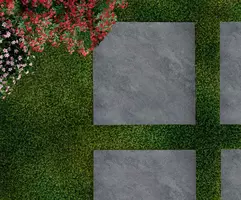 Gardenlux Keramische tegel ceramica terrazza Limestone Grey 59,5x59,5x2 cm - afbeelding 3