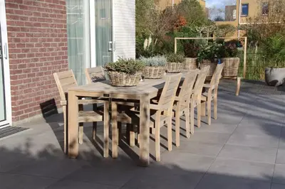 Gardenlux Keramische Tegels Cera3Line Lux & Dutch Downtown Taupe 90x90x3 cm - afbeelding 5