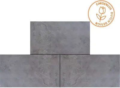 Gardenlux Keramische Tegels Cera3Line Lux & Dutch Rocky Anthracite  45x90x3 cm - afbeelding 2