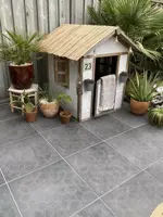 Gardenlux Keramische Tegels Cera3Line Lux & Dutch Square Decor Anthracite 60x60x3 cm - afbeelding 3