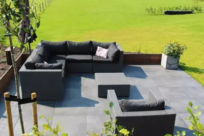 Gardenlux Keramische Tegels Cera3Line Lux & Dutch Square Uni Anthracite 60x60x3 cm - afbeelding 2