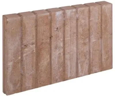 Gardenlux Mini Blokjes Palissadebanden Vierkant Bruin 6x35x50 cm - afbeelding 1