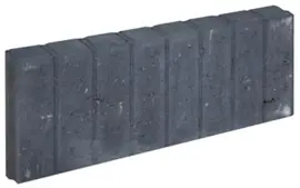 Gardenlux Mini Blokjes Palissadebanden Vierkant Zwart 6x20x50 cm - afbeelding 1