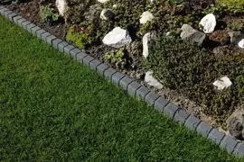 Gardenlux Mini Blokjes Palissadebanden Vierkant Zwart 6x20x50 cm - afbeelding 2
