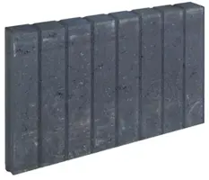 Gardenlux Mini Blokjes Palissadebanden Vierkant Zwart 6x35x50 cm - afbeelding 1
