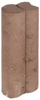 Gardenlux Mini Duo Palissadepalen Met Inkeping Bruin Ø 6x8,3x25 cm - afbeelding 1