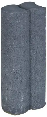 Gardenlux Mini Duo Palissadepalen Met Inkeping Zwart Ø 6x8,3x25 cm - afbeelding 1