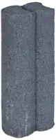 Gardenlux Mini Duo Palissadepalen Met Inkeping Zwart Ø 6x8,3x25 cm - afbeelding 1
