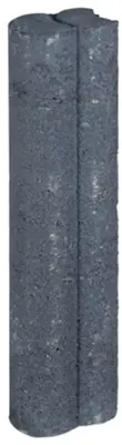 Gardenlux Mini Duo Palissadepalen Met Inkeping Zwart Ø 6x8,3x40 cm - afbeelding 1