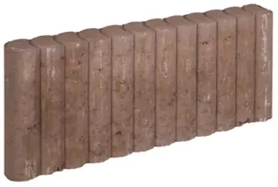Gardenlux Mini Rondo Palissadebanden Bruin 6x25x50 cm - afbeelding 1